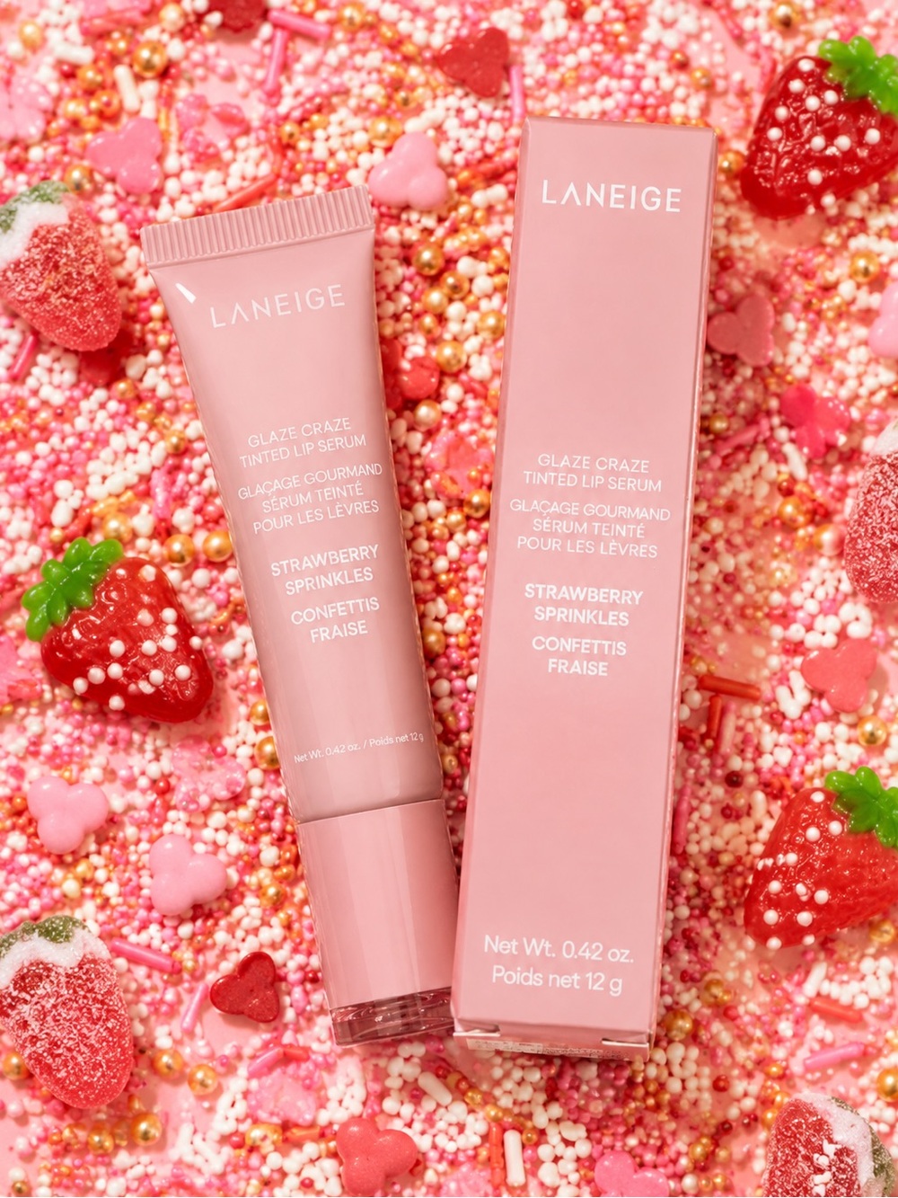LANEIGE Glaze Craze Tinted Lip Serum – Strawberry Sprinkles 🍓